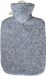 Hugo Frosch Warm water kruik met viltlook hoes - grijs - 2 liter
