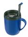 Zyliss E990003 Hot Mug Cafetière Mok, Kunststof/Silicone, Blauw, Geïsoleerde Reiskoffiemok/Filter Voor Gemalen Koffie/Mok Met Deksel/Camping Beker, Vaatwasmachine Veilig, 5 Jaar Garantie
