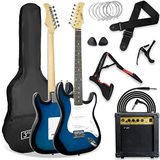 3rd Avenue XF 4/4 Elektrische Gitaar Ultimate Kit, 10W Versterker, Blauw