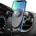 Merkloos Dailygoods Autotelefoonhouder Ronde - Telefoonhouder Auto Ventilatie - Bediening met Eén Hand - Geschikt voor iPhone/Samsung/Huawei - Past op Alle Cirkelvormige Ventilaties - Innovatief Design