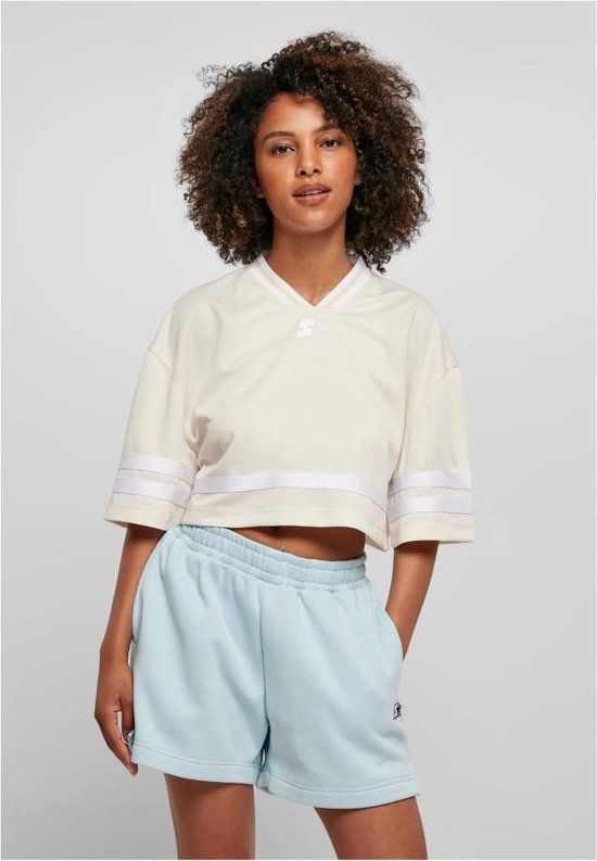 Starter Black Label Cropped Mesh Jersey Sport Top - Women - XL - White