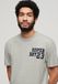 Superdry - Geborduurd Superstate Athletic T-shirt met logo - Heren - T-shirts - Grijs - XL