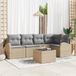 Maison Exclusive - Set de coussins avec taie d'oreiller, 6 pièces, beige, polyester