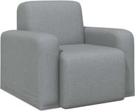 vidaXL Fauteuil Lichtgrijs Stof