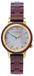 Holzkern Montre pour femme Napali, mouvement à quartz, bracelet amarante/perle