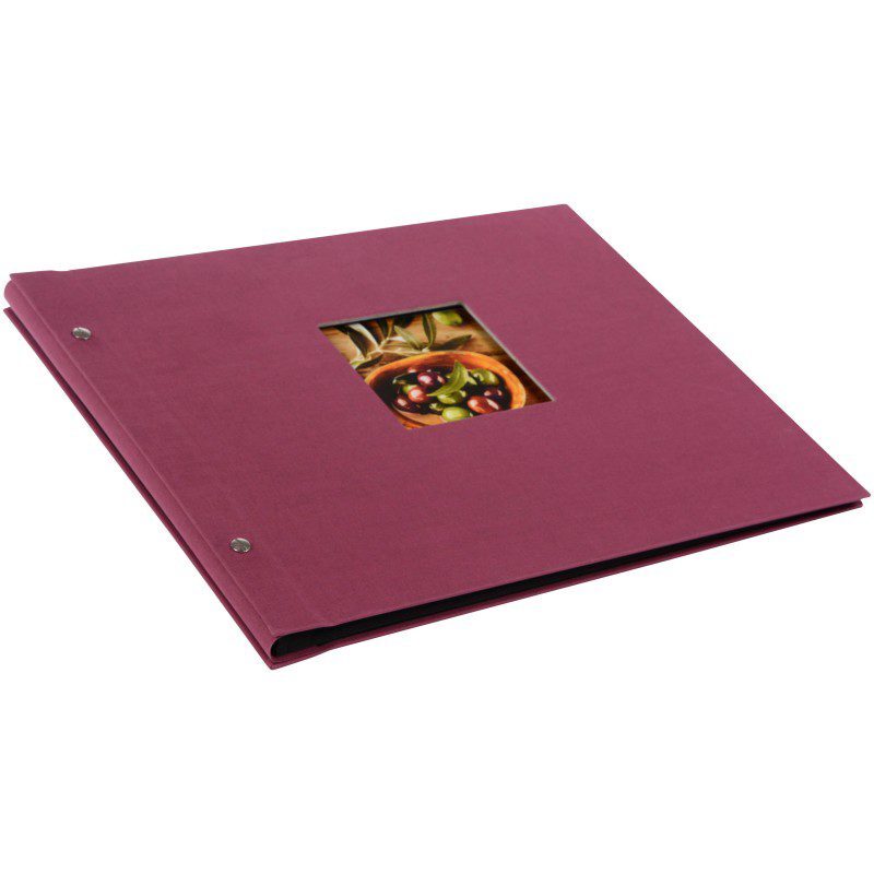 Goldbuch Bella Vista Trend losbladig album 39x31 Fuchsia zwarte bladen