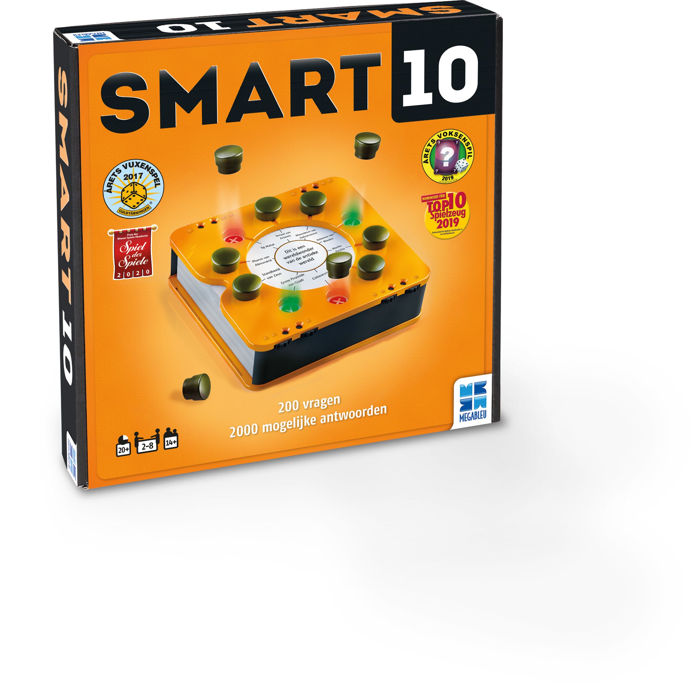 MEGABLEU Smart10 - Bordspel - Quiz - 14+ jaar - Nederlands