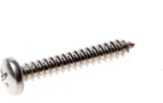 Kelfort Plaatschroef cilinderkop phillips RVS A2 4.8 x 25mm - 200 stuks
