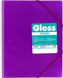 Grafoplás 39835567 Hoesmap A4 violet met PVC-spiraalbinding, 50 glazen hoezen