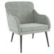 VidaXL Fauteuil Fluweel Lichtgrijs 63x76x80 cm