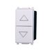 Elektronova Dubbele schakelaar 1P + 1P NO wit compatibel met Vimar Plana 1202