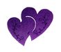 Petra's Craft News strooiartikel, fliz, paars, 18 x 12 x 3 cm