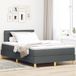 vidaXL Boxspringbed met kussens, donkergrijs, 120 x 190 cm, stof