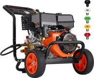 VEVOR Benzine Hogedrukreiniger 4400psi 15l/Min 4 Gpm met 5 Sproeiersset voor Auto's