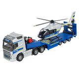 Majorette Volvo Truck + Airbus Police Helicopter