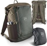 RUVO® Premium Rugzak | Rolltop Rugzak met 26 tot 34 liter opbergruimte, waterdichte en robuuste constructie | Dagrugzakken voor werk, reizen en vrije tijd