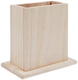 Artemio VICR Houten Potloodhouder, Beige, 10 x 7 x 12 cm