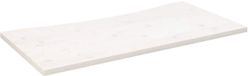vidaXL Bureau, wit, 100 x 50 x 2,5 cm, massief grenenhout
