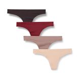 Amazon Essentials Dames 4-pack Naadloos Verstevigd Stretch Thong Panty