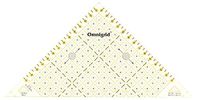 Prym Driehoek liniaal, 250 x 125mm (Kunststof, Transparant, 0,12", ½ Vierkant)