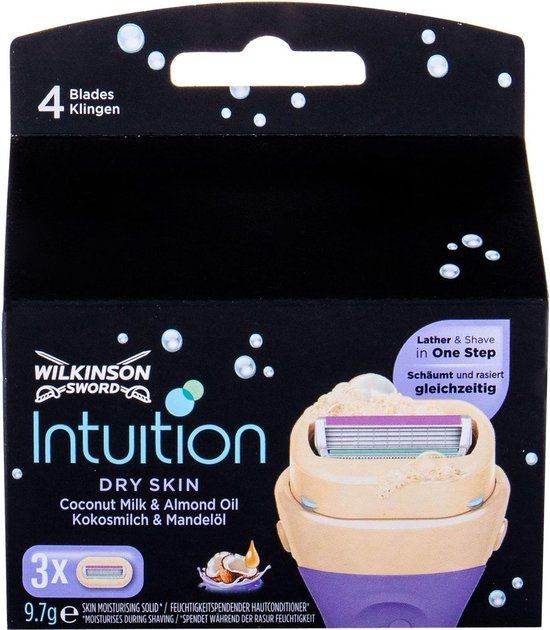 Wilkinson Intuition Dry Skin Coconut Scheermesjes - 3 stuks