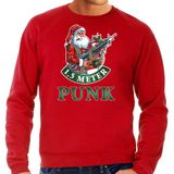Bellatio Decorations Grote maten foute Kerst sweater / Kerst trui 1,5 meter punk rood voor heren - Kerstkleding / Christmas outfit XXXL