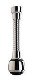 Siroflex 2510/S Milady Handdouche voor wastafel, keuken, met flexibel rietje van messing, Made in Italy, straalregelaar, verchroomd zwart, beluchter voor kranen, straalregelaar, waterkraan, keuken