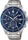 Casio Edifice Stainless Steel Men's Watch, Grey, Quartz, Sapphire Crystal, 46mm, Water Resistant to 10 ATM