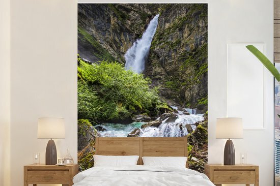 Nr1Wallpaper Behang - Fotobehang - Waterval in het Oostenrijkse Nationaal park Hohe Tauern - Breedte 145 cm x hoogte 220 cm