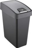 keeeper Premium afvalbak met klapdeksel, Soft Touch, 25 l, Grafiet