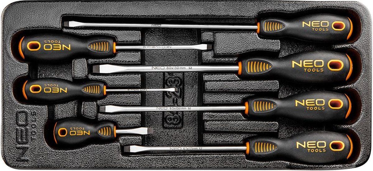 ABC-LED Schroevendraaier set - 7 delig - Platte kop - 8719754050989