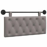 vidaXL - Hangend hoofdbord - Taupe - Stof