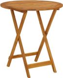 vidaXL Tuintafel inklapbaar 70 cm massief acaciahout
