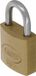 Amig Hangslot met 2 sleutels - 25 mm - messing - kofferslot