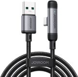 Joyroom USB A naar USB C Kabel - Snellader 3A - 1 meter - 90° Haakse Aansluiting