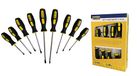 Kippen 1226BX - 9-delige schroevendraaierset Semi Professional van chroom-vanadium-staal met handvat van "Soft Grip"