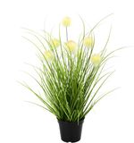 Knoopgras in een pot Kunstgras Siergras Kunstplanten Decoratief gras