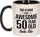 Bellatio Decorations Cadeau Awesome 50 years old Koffiemok