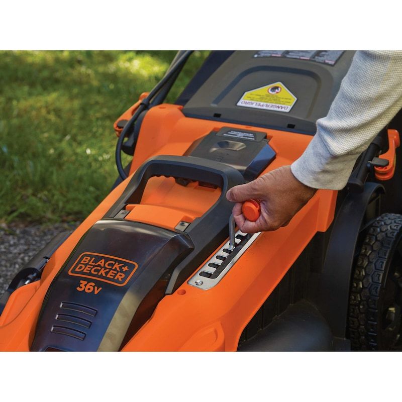 BLACK+DECKER CLMA4825L2-QW - 36V Cordless Lawn Mower - 48cm - 600 m² - Black/Orange