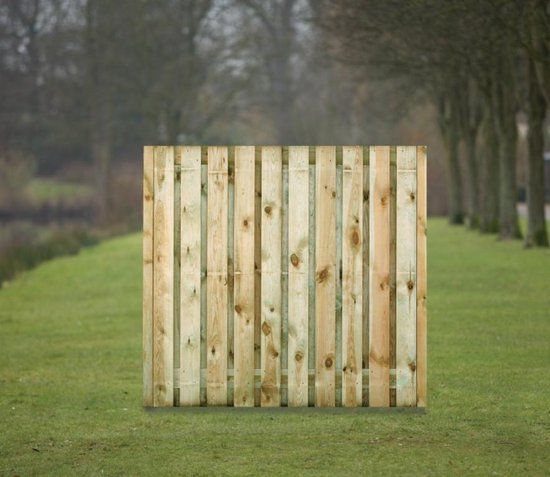 Tuingigant Tuinscherm Enschede 180 x 180 cm Grenen Geimpregneerd Verticaal Bruin