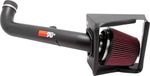 K&N High Performance Air Intake Kit compatibel met Ford F250 Super Duty 5.4L V8 2008-2010 - Zwart (77-2577)