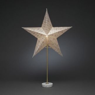 KONSTSMIDE Papieren kerstster - 10 x 71 x 45 cm - Zilver