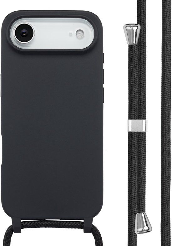 imoshion Siliconen hoesje met koord voor de Apple iPhone Air - Zwart