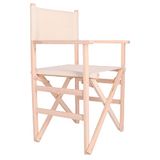 Mueblear 1001 Regie-stoel, met canvas en ongeverfd hout 51,5 x 46 x 86 cm Broten