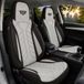 Bremer Sitzbezüge Autostoelhoezen voor Mercedes EQC BJ vanaf 2019 – Stoelhoezen voor bestuurder en passagier in Zwart/Grijs