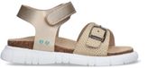 BunniesJR Meisjes Platte Sandalen - Bruin - Imitatieleer - Klittenband
