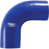 Samco Sport siliconen slang lucht/water Ø54mm 102mm 90° blauw