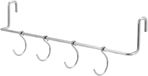 Wan GmbH Porte-vêtement sous table - Étagère latérale pour table de camping - Gain de place - Acier inoxydable - 30 x 5 x 5,5 cm - Argent