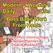Modern Woman's Daily Life: Boss Babe Work From Home: 50 Cozy Office Scenes of Laptops, Planners, Coffee & Creative Workspaces
