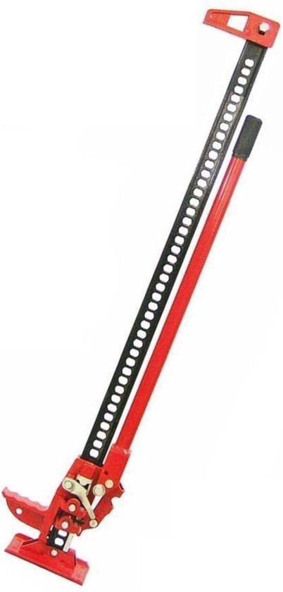 HOFFTECH Benson Krachtige handkrik - 3 ton - rood - 120 cm - Garagekrik